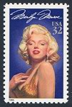 Marilyn Monroe - Single Stamp 1st in Legends of Hollywood Series United States, 1995